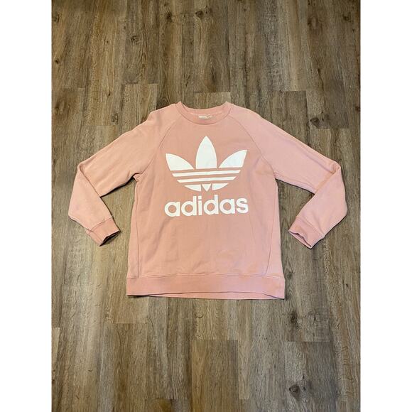 adidas Tops - Adidas Womens Pink Oversized Sweatshirt Size Medium